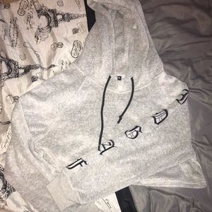 Crop top hoodie